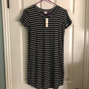 NWT Garage Clothing‎ B&W striped t-shirt dress